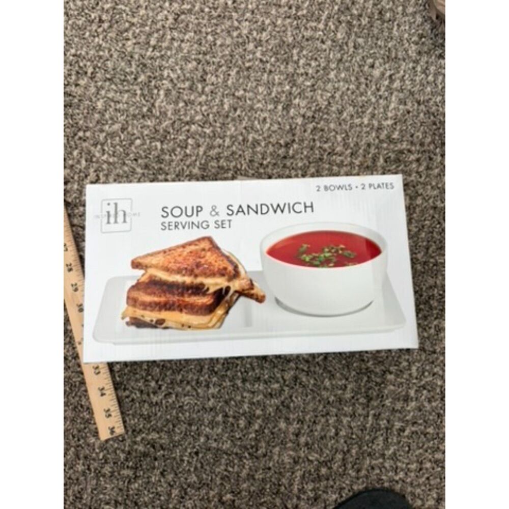 In Home Soup and sandwich service set for 2